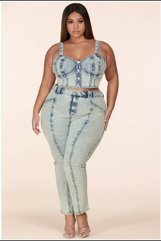 Denim Girl Two Piece